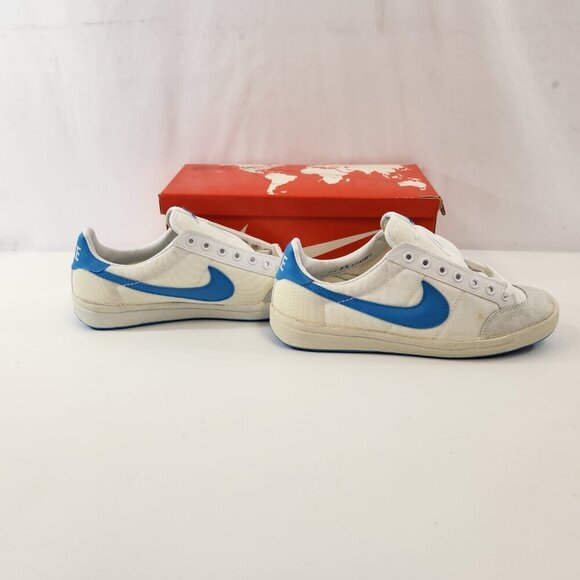 Nike Meadow 7342 White/Light Blue 1980s NEW OLD STOCK Mens Size 8 1/2 - Picture 7 of 16
